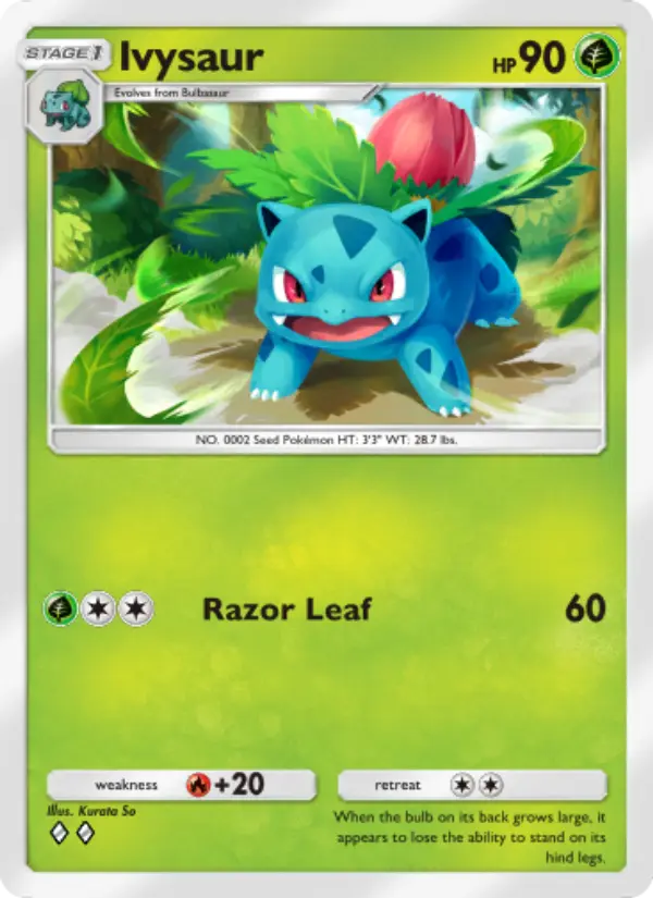 Ivysaur — Genetic Apex card #002