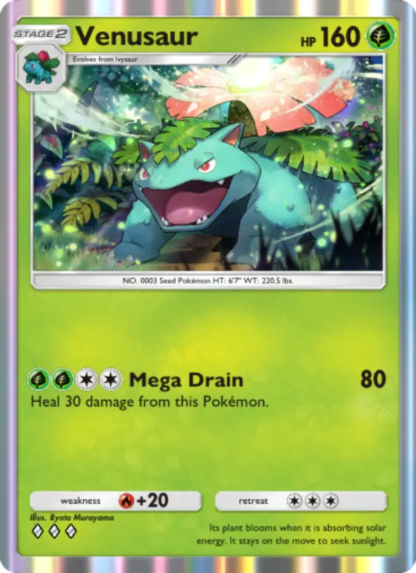 Venusaur — Genetic Apex card #003