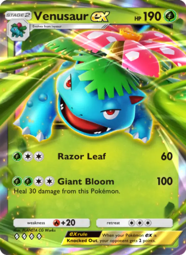 Venusaur ex — Genetic Apex card #004