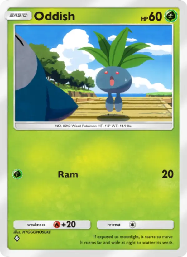 Oddish — Genetic Apex card #011