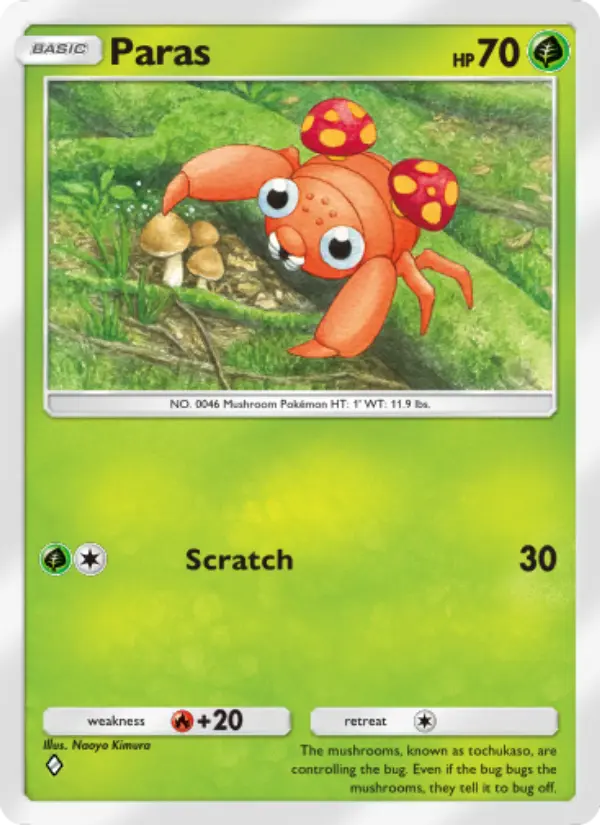 Paras — Genetic Apex card #014
