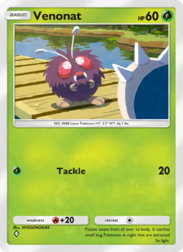 Venonat — Genetic Apex card #016