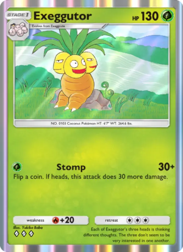 Exeggutor — Genetic Apex card #022