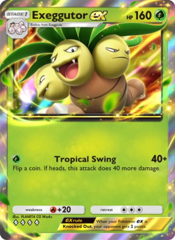 Exeggutor ex — Genetic Apex card #023