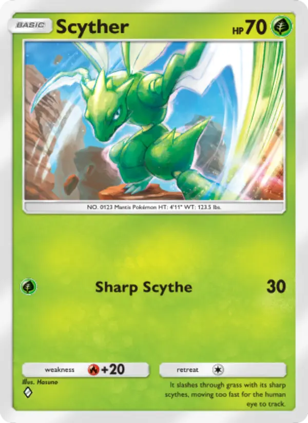 Scyther — Genetic Apex card #025