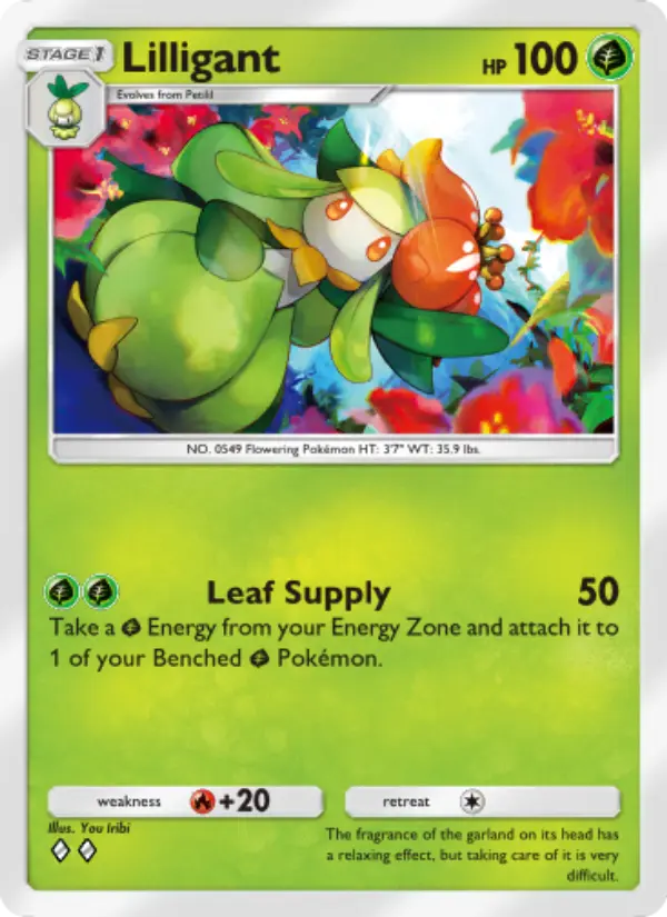 Lilligant — Genetic Apex card #030