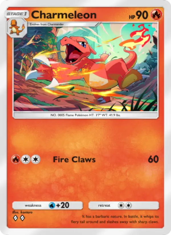 Charmeleon — Genetic Apex card #034