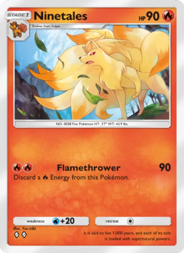 Ninetales — Genetic Apex card #038