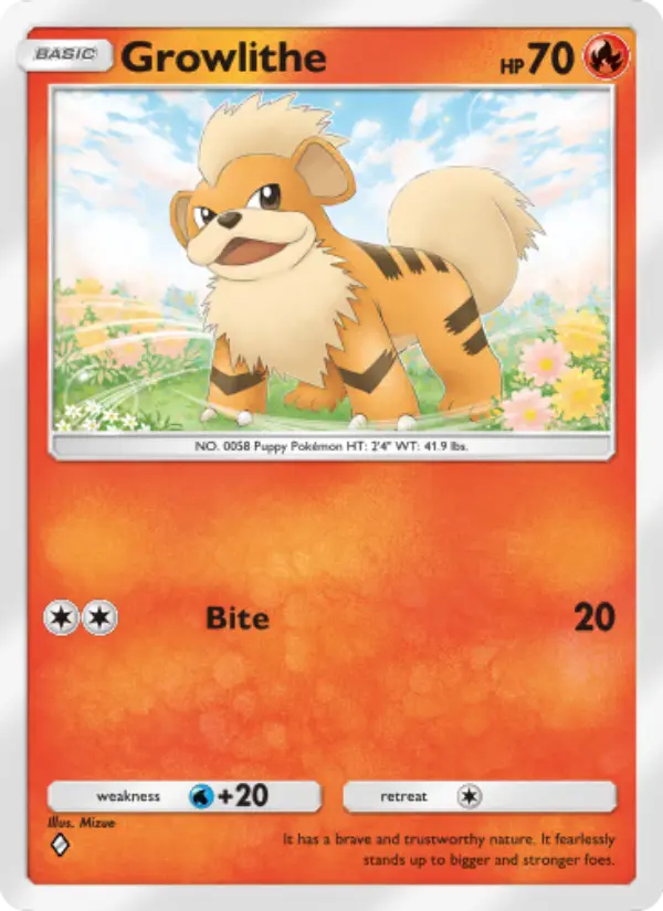 Growlithe — Genetic Apex card #039