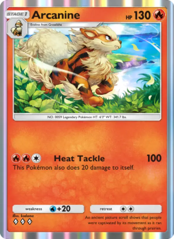 Arcanine — Genetic Apex card #040