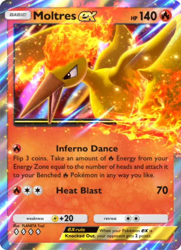 Moltres ex — Genetic Apex card #047