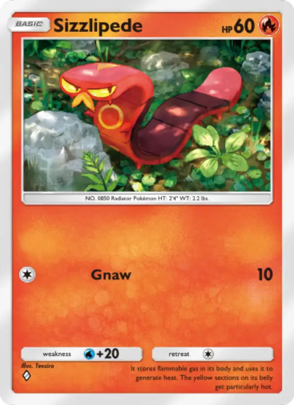 Sizzlipede — Genetic Apex card #051