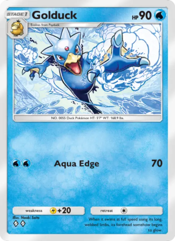Golduck — Genetic Apex card #058