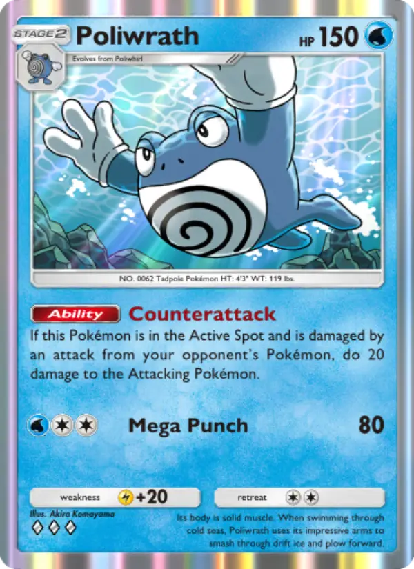 Poliwrath — Genetic Apex card #061