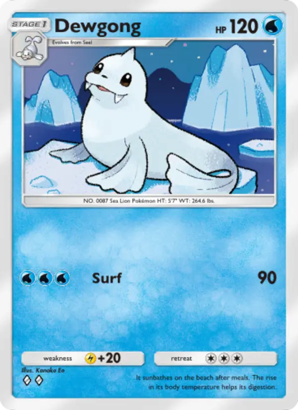 Dewgong — Genetic Apex card #065