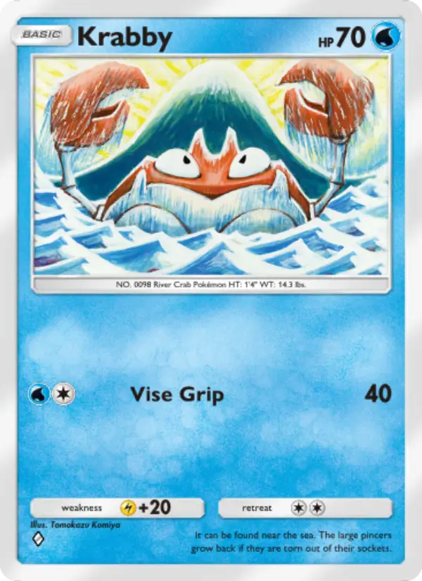 Krabby — Genetic Apex card #068