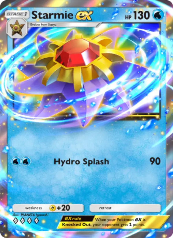 Starmie ex — Genetic Apex card #076