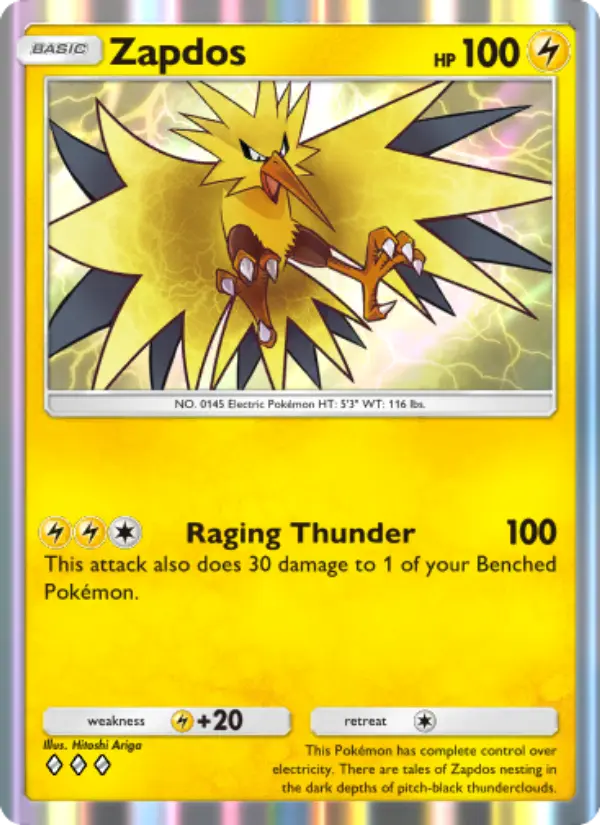 Zapdos — Genetic Apex card #103