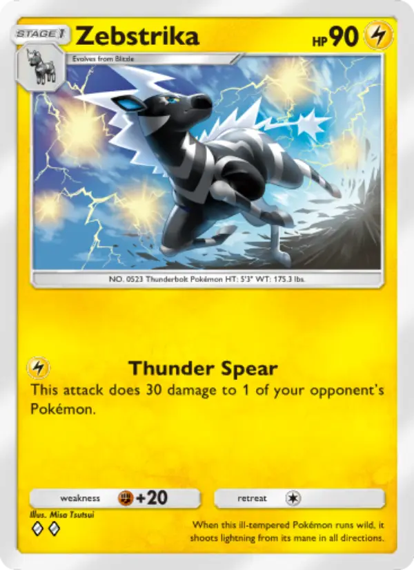 Zebstrika — Genetic Apex card #106