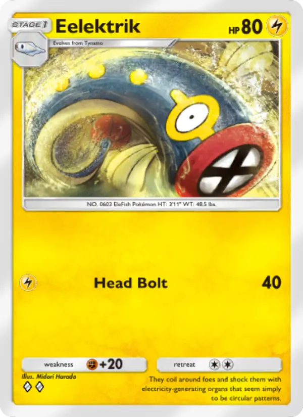 Eelektrik — Genetic Apex card #108