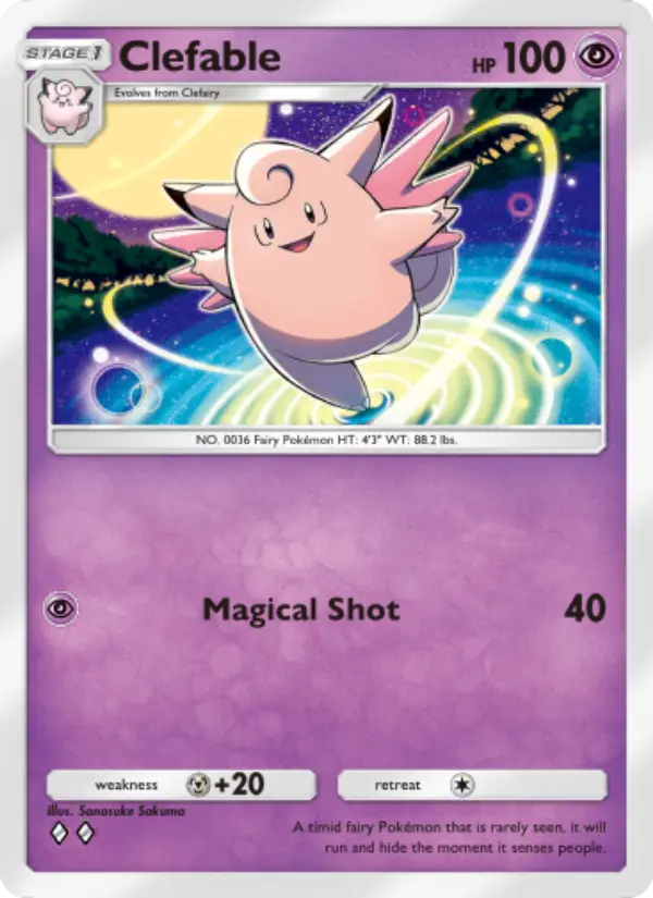 Clefable — Genetic Apex card #114
