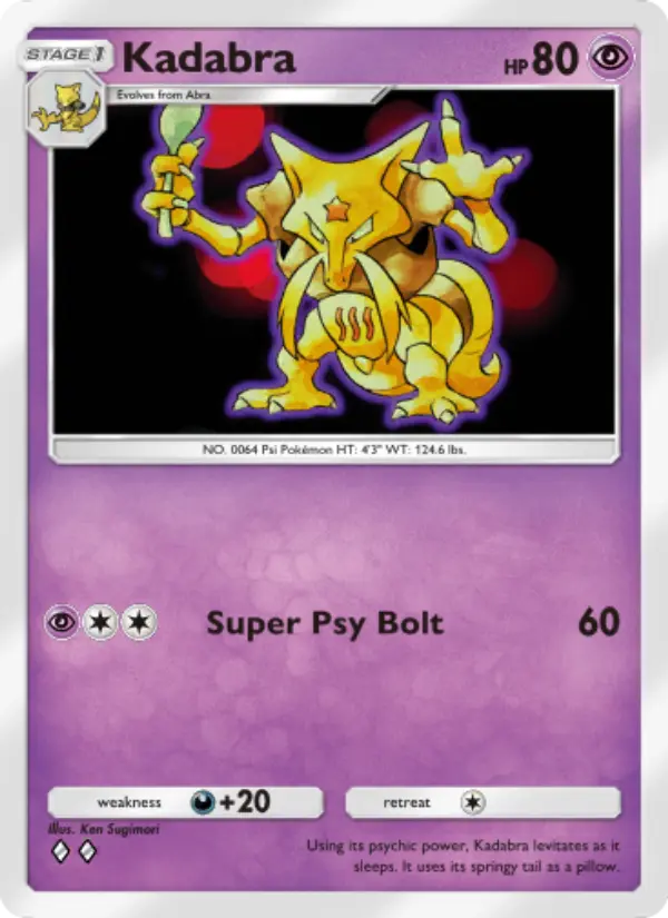 Kadabra — Genetic Apex card #116