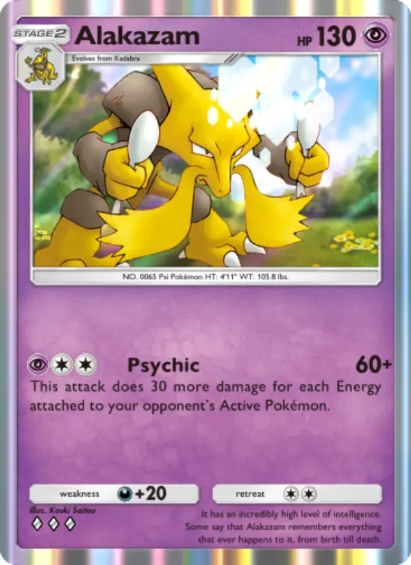 Alakazam — Genetic Apex card #117