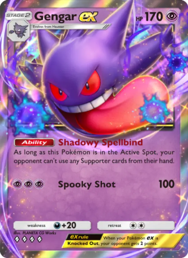 Gengar ex — Genetic Apex card #123