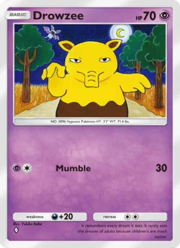 Drowzee — Genetic Apex card #124