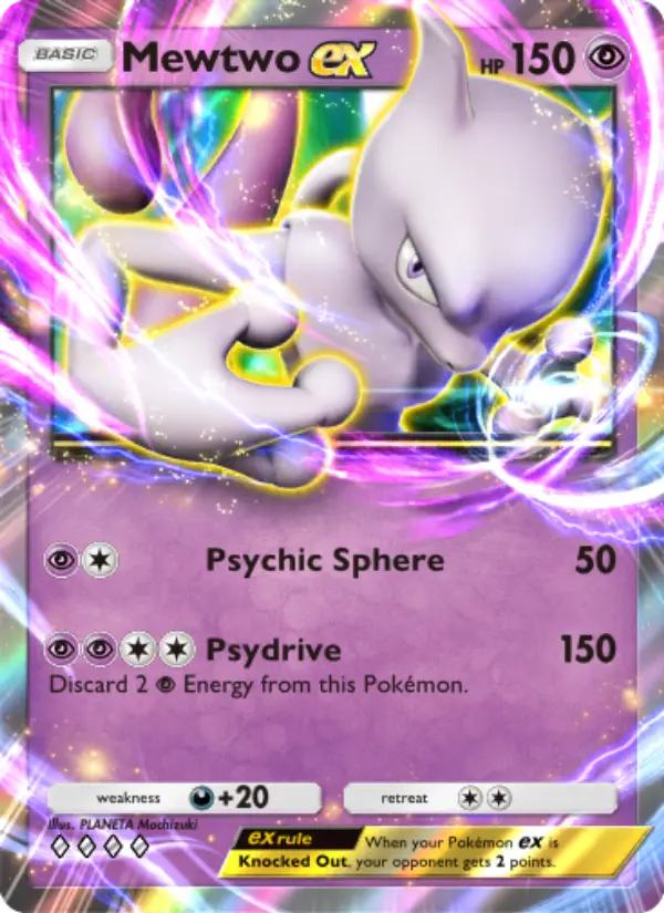 Mewtwo ex — Genetic Apex card #129