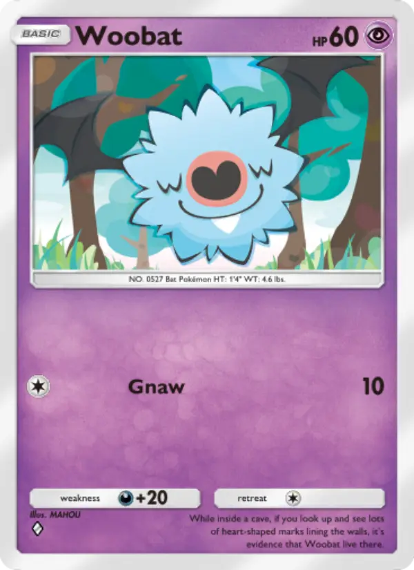 Woobat — Genetic Apex card #133