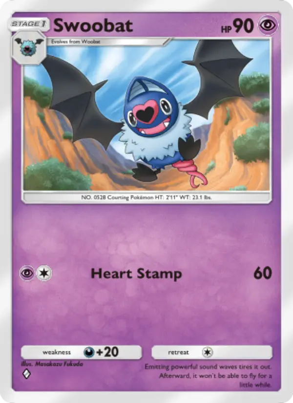 Swoobat — Genetic Apex card #134