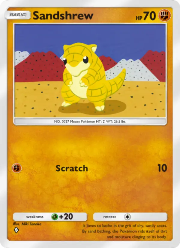 Sandshrew — Genetic Apex card #137