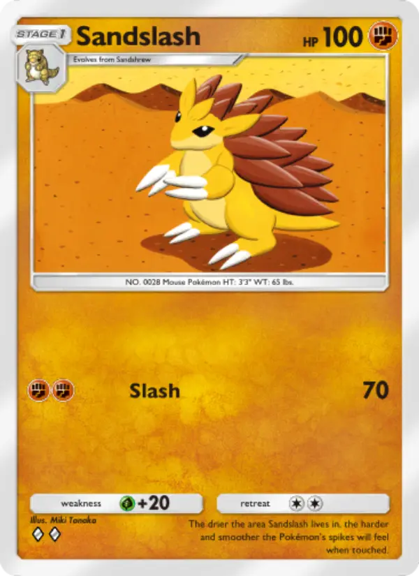 Sandslash — Genetic Apex card #138