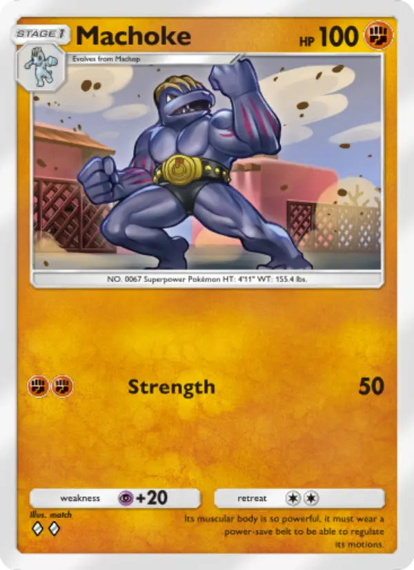 Machoke — Genetic Apex card #144