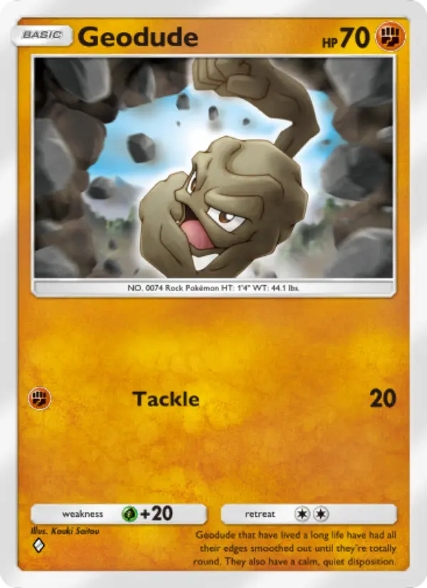 Geodude — Genetic Apex card #147