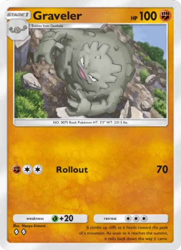 Graveler — Genetic Apex card #148