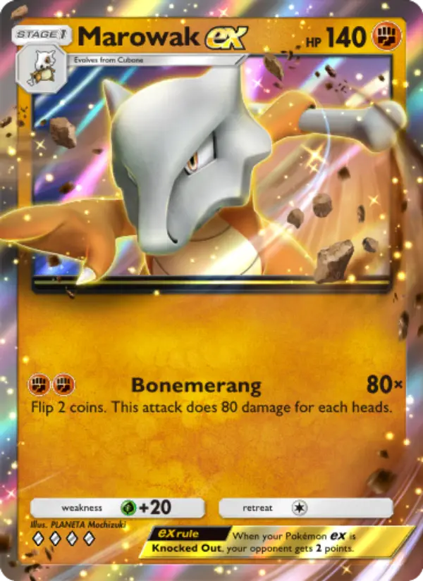 Marowak ex — Genetic Apex card #153
