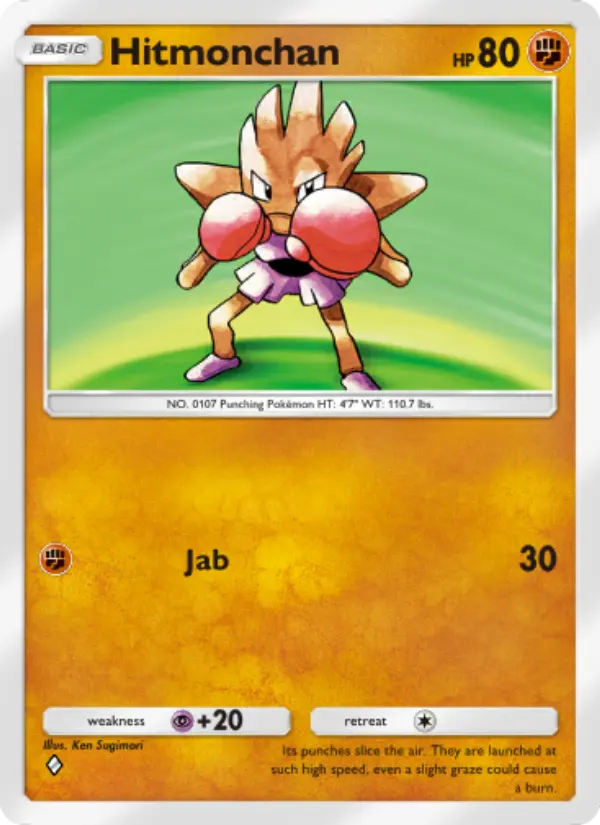 Hitmonchan — Genetic Apex card #155