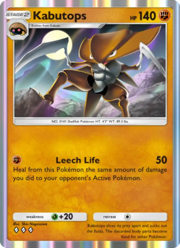 Kabutops — Genetic Apex card #159