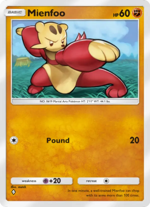 Mienfoo — Genetic Apex card #160