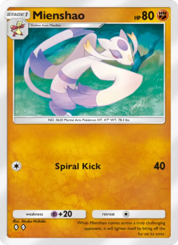 Mienshao — Genetic Apex card #161