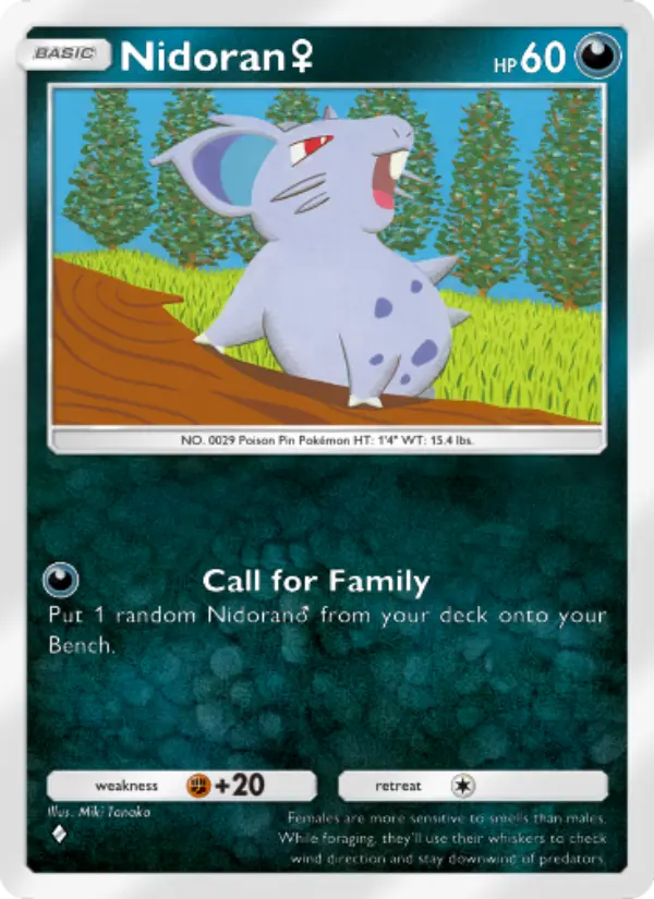 Nidoran♀ — Genetic Apex card #166