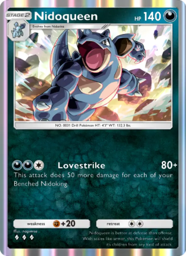 Nidoqueen — Genetic Apex card #168