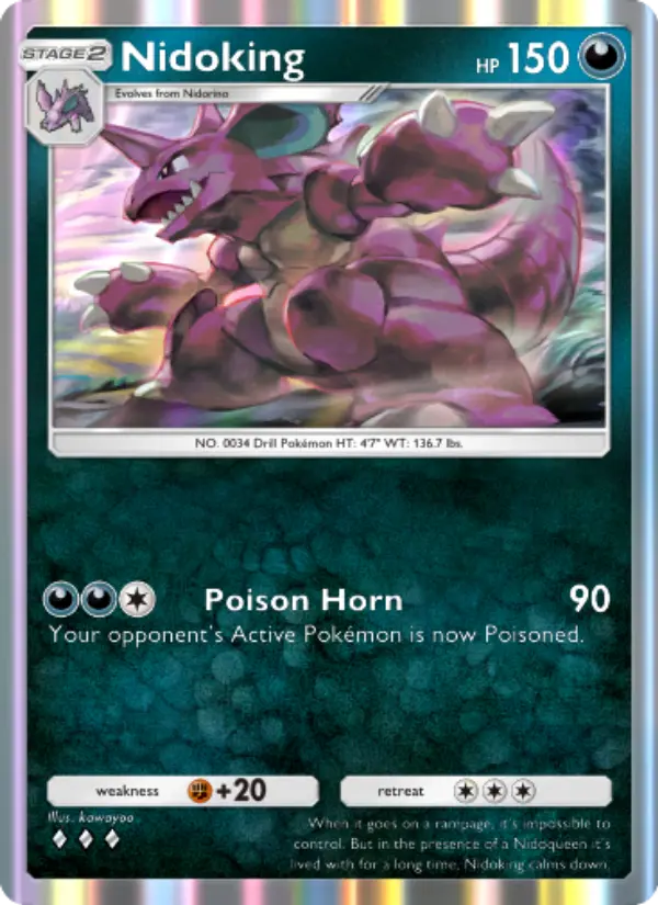 Nidoking — Genetic Apex card #171