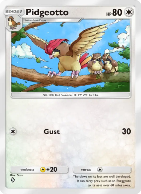 Pidgeotto — Genetic Apex card #187