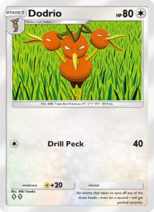 Dodrio — Genetic Apex card #200