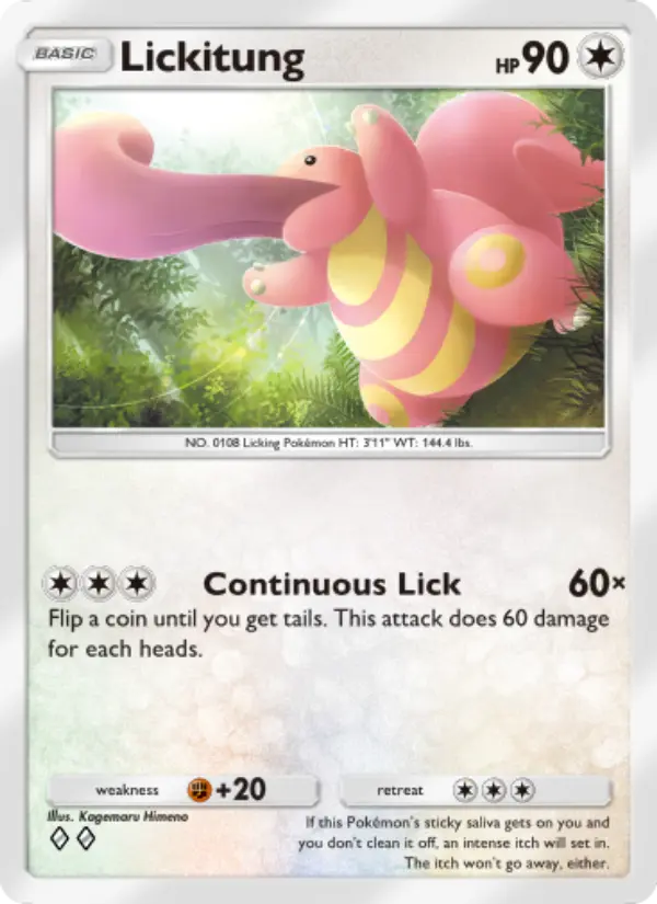 Lickitung — Genetic Apex card #201