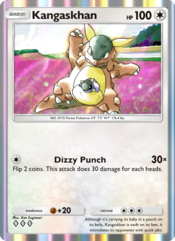 Kangaskhan — Genetic Apex card #203