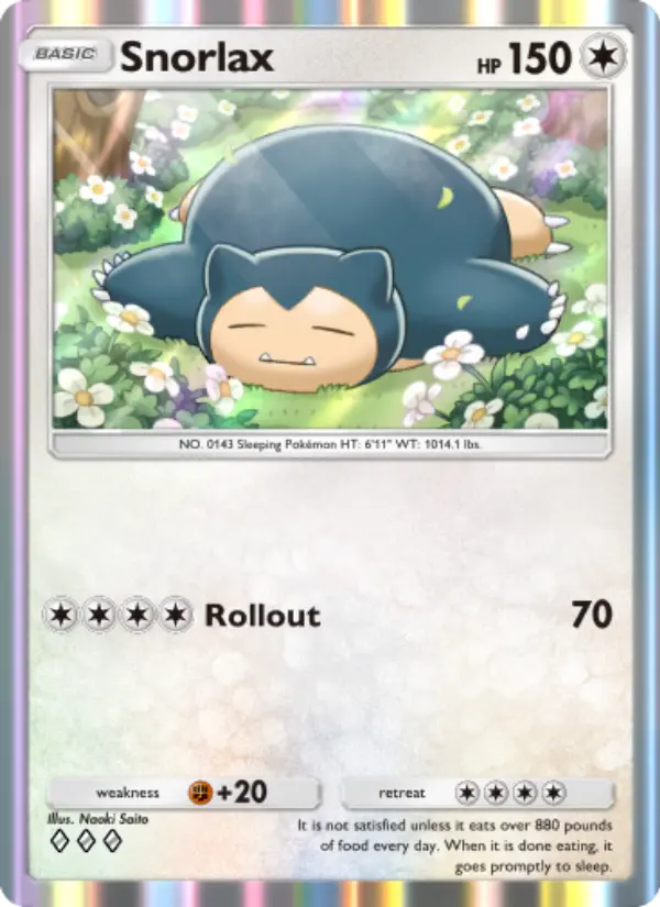 Snorlax — Genetic Apex card #211